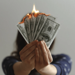 burning money