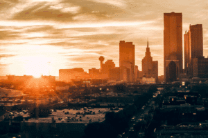 Sunrise over Dallas